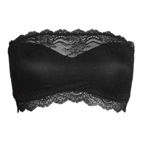 SPANX NWT Undie-Tectable Bandeau Bra in Black Size Large Very Black Strapless - Picture 4 of 13